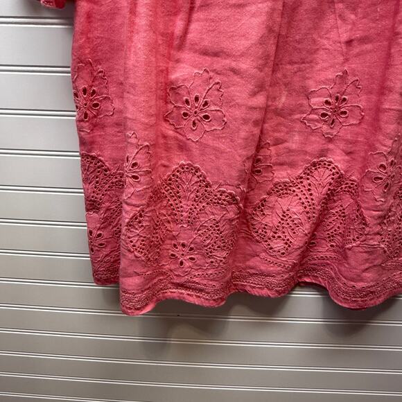 Tommy Bahama St Lucia Split Neck Dress Coral Coast Size XS Oversized - Picture 7 of 13